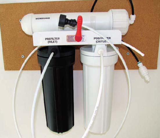 I love my tabletop reverse osmosis (RO) filtering unit!