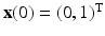 
$\mathbf {x}(0)=(0,1)^{\mathrm {T}}$
