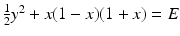 
$\frac {1}{2}y^{2}+x(1-x)(1+x)=E$
