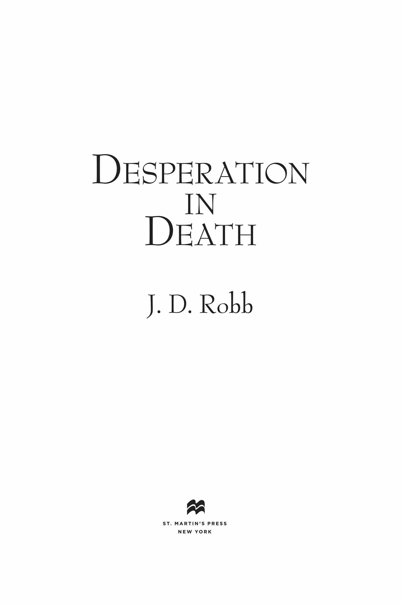 Desperation in Death by J. D. Robb