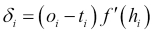 Backpropagation algorithm