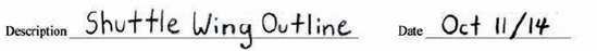 Descriptions don’t have to be fancy. Jot down just enough information to remind yourself of the purpose of this particular design.