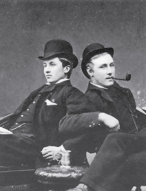 8. Oxford insouciance: Curzon (left) and Willian Palmer (later Viscount Wolmer, later still Earl of Selborne)