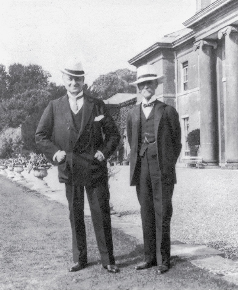 28. Lord Lansdowne (right) with Curzon, who followed in his footsteps from Eton and Balliol to the Indian viceroyalty, the Foreign Office and the chairmanship of the trustees of the National Gallery