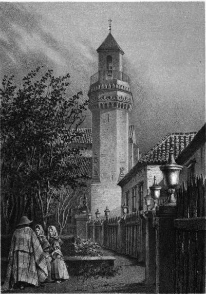 Dib.º del nat.l y lit.ª por F. J. Parcerisa Lit. Donen, Madrid. TORRE DE S.n NICOLAS. (Córdoba.)