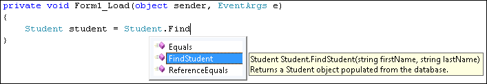 IntelliSense describes a method by displaying the text in a summary XML comment.