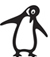 Penguin walking logo