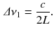 $$\begin{aligned} \varDelta \nu _1 = \frac{c}{2L}. \end{aligned}$$