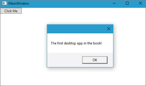 Screenshot illustration of how to click the button presented to open a message dialog box.