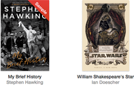 **Figure 26:** Turning on the Title & Author option is especially convenient when the book cover doesn’t make it easy to read one or the other, or both.