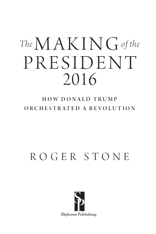 Title Page of Making of the President 2016