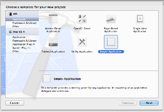 Empty Application template