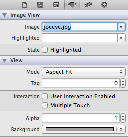 UIImageView attributes