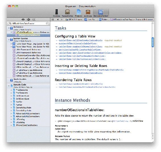 UITableViewDataSource protocol documentation