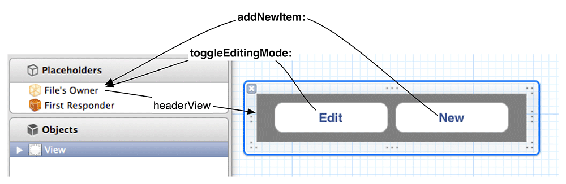 HeaderView XIB layout