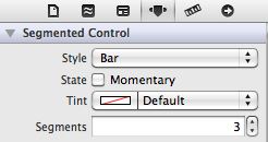 UISegmentedControl attributes