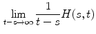 $$\begin{aligned} \lim _{t-s\rightarrow \infty }\frac{1}{t-s}H(s,t) \end{aligned}$$