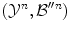 $$(\mathcal {Y}^n, \mathcal {B}''^n)$$