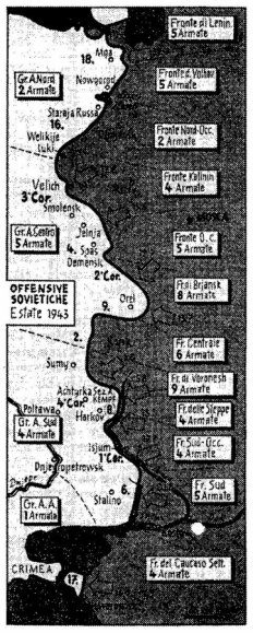 Sessantuno armate sovietiche si sono schierate sul fronte tedesco dopo la battaglia di Kursk. Come si fa a resistere in condizioni simili?