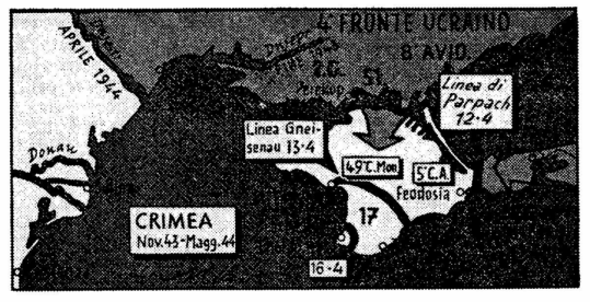 Delle ragioni politiche e di economia di guerra spingono Hitler a difendere la Crimea, anche se tagliata fuori da ogni comunicazione con la terraferma: egli teme che l’evacuazione della Crimea e l’annessa perdita della supremazia tedesca nel mar Nero trascinino la Turchia dalla parte nemica. Egli vuole inoltre evitare che la penisola diventi un punto di appoggio per l’aviazione sovietica che agevoli la lotta contro i territori rumeni petroliferi