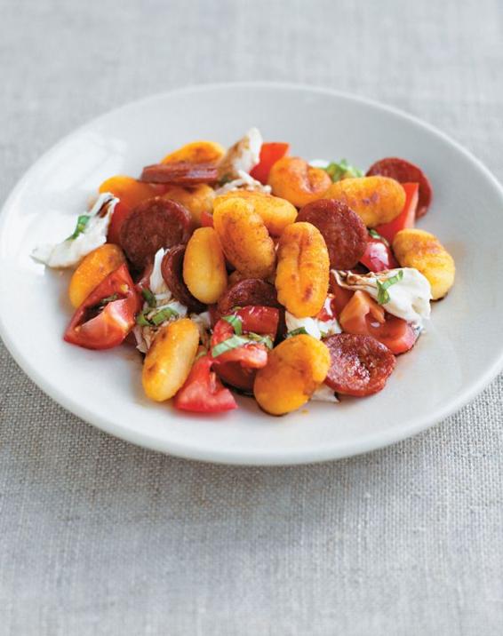 Pan-Fried Gnocchi and Chorizo Salad