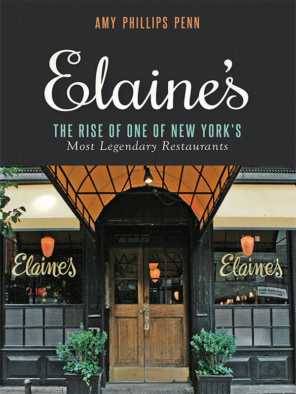 Cover Page of Elaine’s