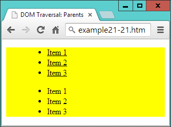 Comparing the parents and parentsUntil methods