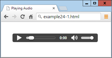 Playing an audio file