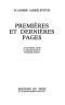 Premières Et Dernières Pages