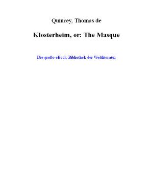 Klosterheim, or · the Masque