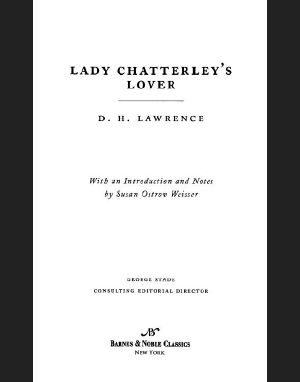 Lady Chatterley's Lover (Barnes & Noble Classics Series)