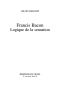 Francis Bacon, Logique De La Sensation