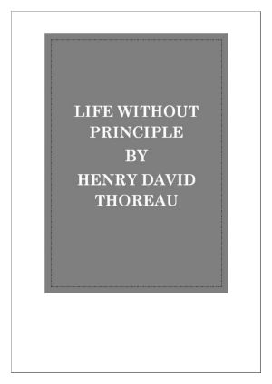 Life Without Principle