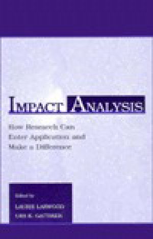 Impact Analysis · How Research Can Enter Application and Make a Difference