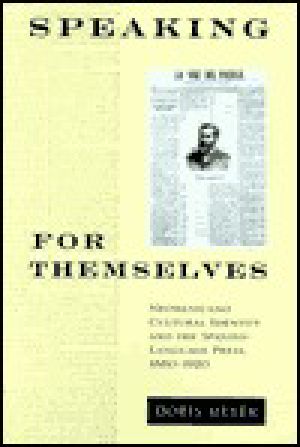 Speaking for Themselves · Neomexicano Cultural Identity and the Spanish-Language Press (1880-1920)