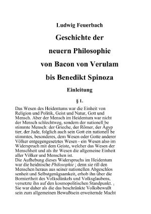 Geschichte der neuern Philosophie