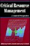 Critical Resource Management · A Control Perspective