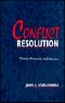 Conflict Resolution · Theory, Research, and Practice