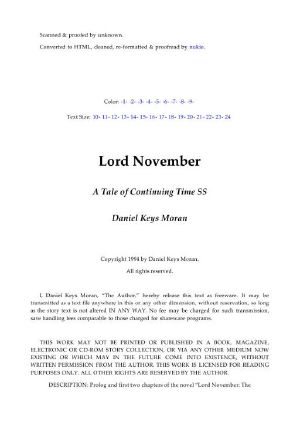 A Tale of Continuing Time SS Lord November