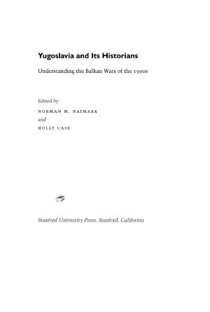 Yugoslavia and Its Historians