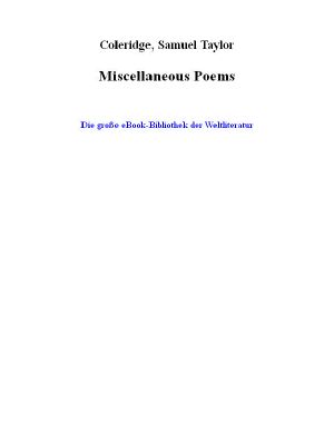 Miscellaneous Poems