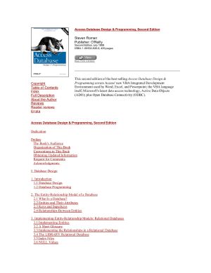 Access Database Design & Programming