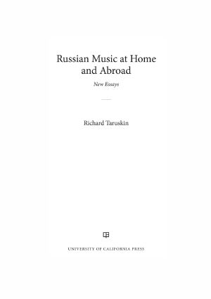 Russian Music at Home and Abroad