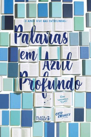 Palavras em azul profundo