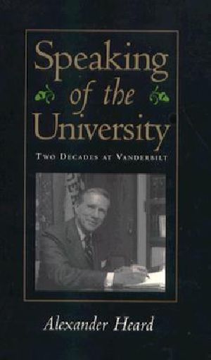 Speaking of the University · Two Decades at Vanderbilt