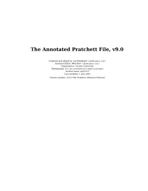 The Annotated Pratchett File, v9.0