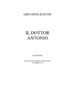 Il Dottor Antonio