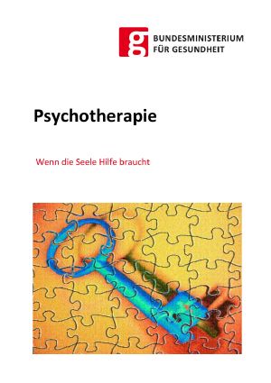Psychotherapie · Wenn die Seele Hilfe braucht
