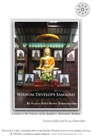 Wisdom Develops Samadhi