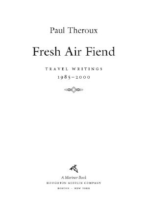 Fresh Air Fiend